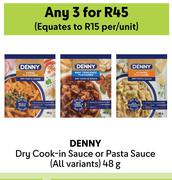 Denny Dry Cook In Sauce Or Pasta Sauce-For 3 x 48g