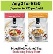 M Muesli-For 2 x 1Kg