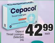 Cepacol Throat Lozenges (Selected)-24s Each