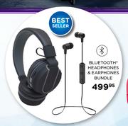 MStuff Bluetooth Headphones & Earphones Bundle