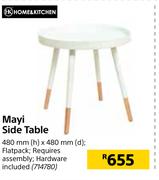 Home & Kitchen Mayi Side Table-480mm (h) x 480mm (d)