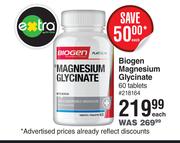 Biogen Magnesium Glycinate 60 Tablets-Each