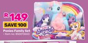 Sparkle Girlz Ponies Family Set