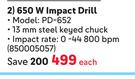Ryobi 650W Impact Drill PD-652 850005057-Each