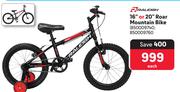 Raleigh 16" Or 20" Roar Mountain Bike 850009740, 850009760-Each