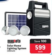 Magneto Solar Home Lighting System 395423-Each