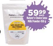 Nature's Choice Soya Milk Powder-450g Each