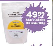 Nature's Choice Rice Milk Powder-400g Each