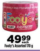 Footy's Assorted-170g Each