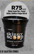 Skinny Scoop Choc, Peanut Butter, Vanilla Or Vegan-500ml Each