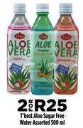 T'Best Aloe Sugar Free Water Assorted-2 x 500ml