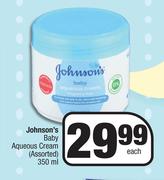 Johnson's Baby Aqueous Cream (Assorted)-350ml Each