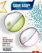 DKNY Be Delicious Or Be 100% Delicious EDP-100ml Each