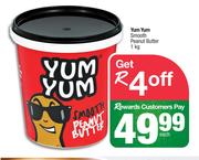 Yum Yum Smooth Peanut Butter-1Kg Each