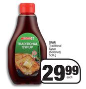 Spar Traditional Syrup (Selected)-500g Each