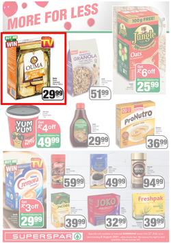 SUPERSPAR EASTERN CAPE : Go Big (27 July - 8 August 2021) Valid In | Bluewater Bay, Amalinda, Knysna, Heather Park, Jeffery's Bay, Rosehill, Protea, Sedgefield, Spandau, page 7