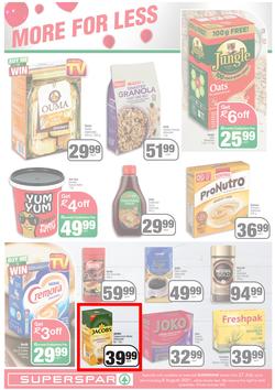 SUPERSPAR EASTERN CAPE : Go Big (27 July - 8 August 2021) Valid In | Bluewater Bay, Amalinda, Knysna, Heather Park, Jeffery's Bay, Rosehill, Protea, Sedgefield, Spandau, page 7