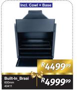 Built In Braai 600mm 40411