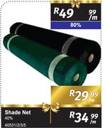 Shade Net 40% 40531/2/3/5-Per m