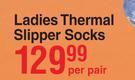 Ladies Thermal Slipper Socks-Per Pair