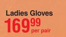 Ladies Gloves-Per Pair