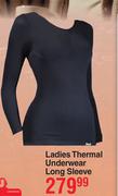 Ladies Thermal Underwear Long Sleeve