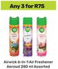 Airwick 6 In 1 Air Freshener Aerosol Assorted-For Any 3 x 280ml