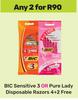 Bic Sensitive 3 Or Pure Lady Disposable Razors 4+2 Free-For Any 2