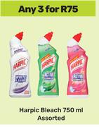 Harpic Bleach Assorted-For 3 x 750ml