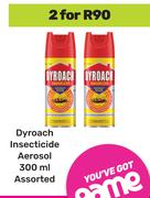 Dyroach Insecticide Aerosol Assorted-For 2 x 300ml