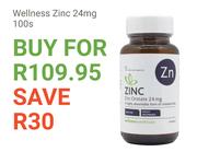 Wellness Zinc 24mg 100s