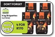 Camp Master 4Kg Briquettes-For 4