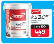 Plascon 20L True Colour Fresh White