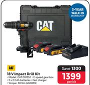 CAT 18V Impact Drill Kit CAT DX155.1-Per Kit