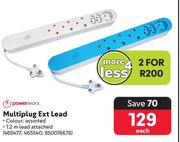 Power Worx Multiplug Ext Lead-For 2