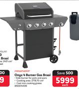 Megamaster Onyx 4 Burner Gas Braai