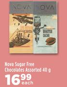 Nova Sugar Free Chocolates Assorted-40g Each