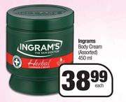 Ingrams Body Cream Assorted-450ml Each