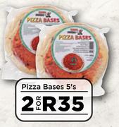 Pizza Bases-For 2 x 5's