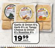 Garlic & Onion 6's, Herb 6's Or Tangy Cheese & Onion 6's Roasties 6's-Each