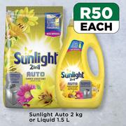 Sunlight Auto 2Kg Or Liquid 1.5L-Each