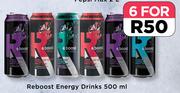 Reboost Energy Drinks-For 6 x 500ml