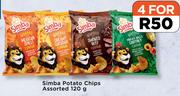 Simba Potato Chips Assorted-For 4 x 120g