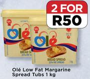 Ole Low Fat Margarine Spread Tubs-For 2 x 1Kg