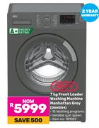 Defy 7Kg Front Loader Washing Machine Manhattan Grey DAW384