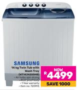 Samsung 14Kg Twin Tub With Wash Tray WT14J4200MB