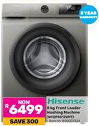 Hisense 8Kg Front Loader Washing Machine WFQP8012VMT