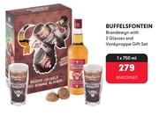 BUFFELSFONTEIN Brandewyn With 2 Glasses And Vonkproppe Gift Set 850000587-1 x 750ml