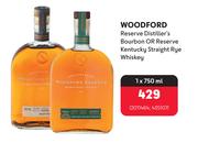 WOODFORD Reserve Distiller's Bourbon Or Reserve Kentucky Straight Rye Whiskey 2011464,435107-1x750ml