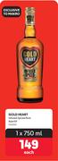 GOLD HEART Infused Spiced Rum Aperitif 462693-1 x 750ml Each